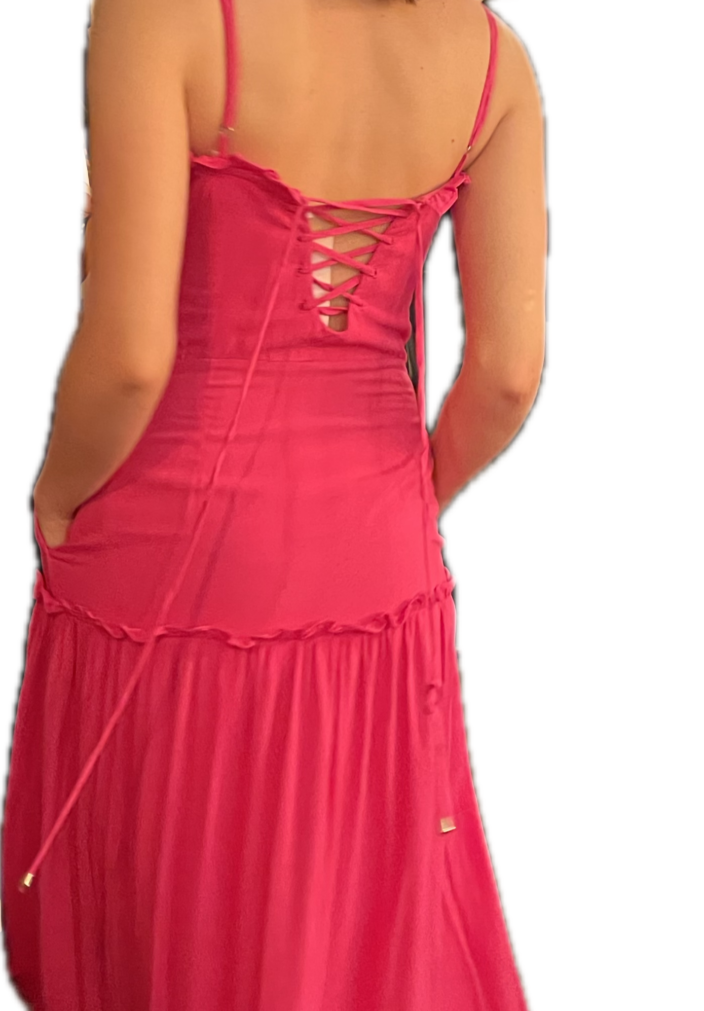 Vestido largo de tirantes