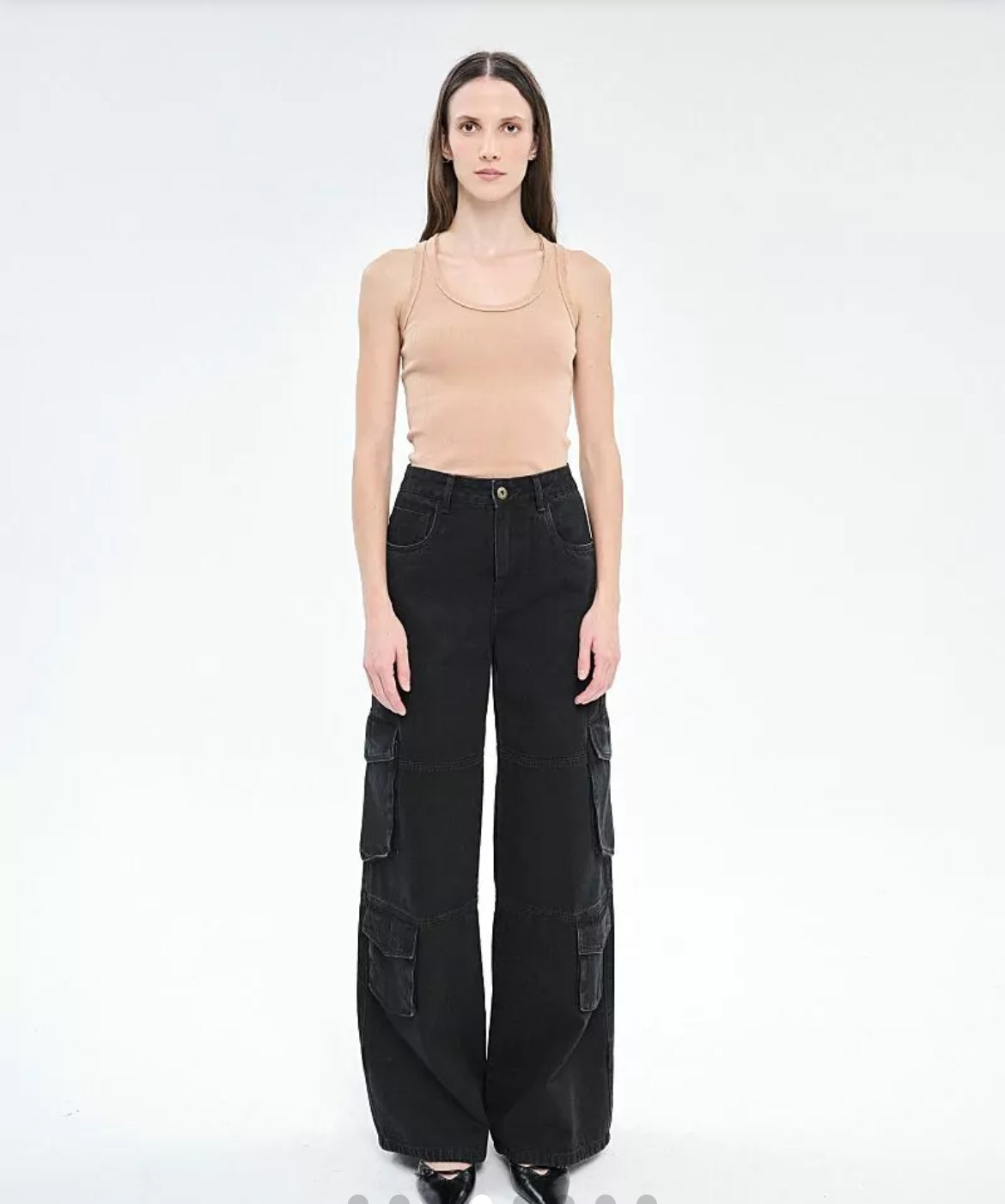 Pantalon en Jean-noir